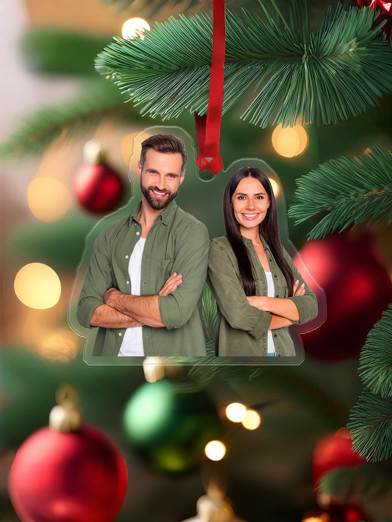 Customized Personalized Christmas Photo Ornaments